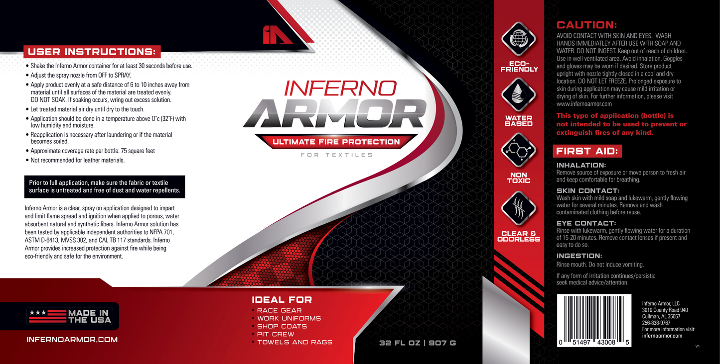 Inferno Armor Topical Preventative Spray